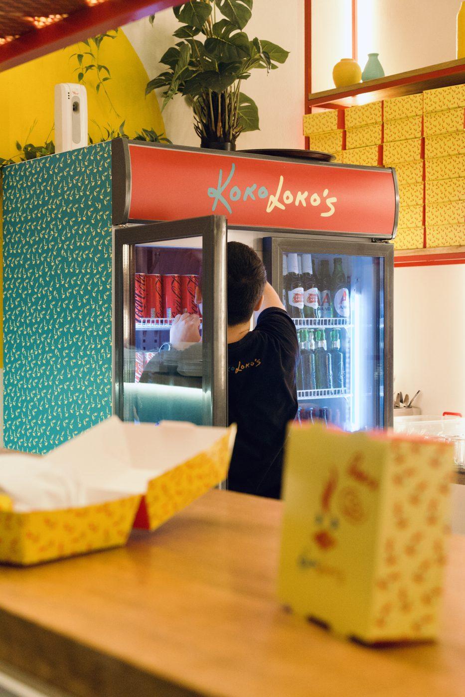 Inside Kokolokos in the evening